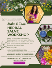 Load image into Gallery viewer, Make & Take Herbal Salve Workshop