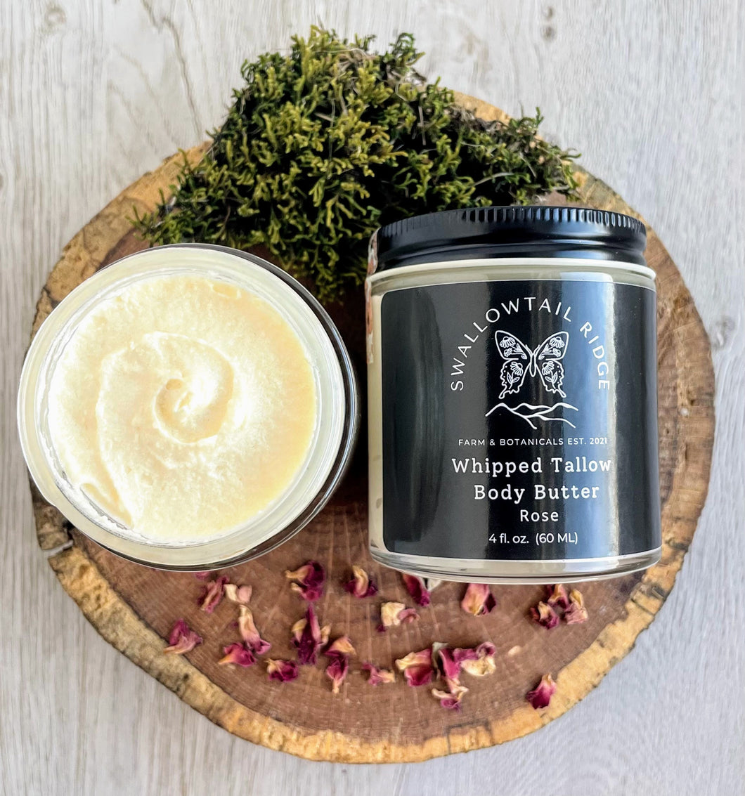 Whipped Tallow Body Butter - Rose